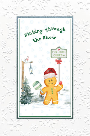 Dinking Through the Snow - Ho Ho Holiday Greeting Card